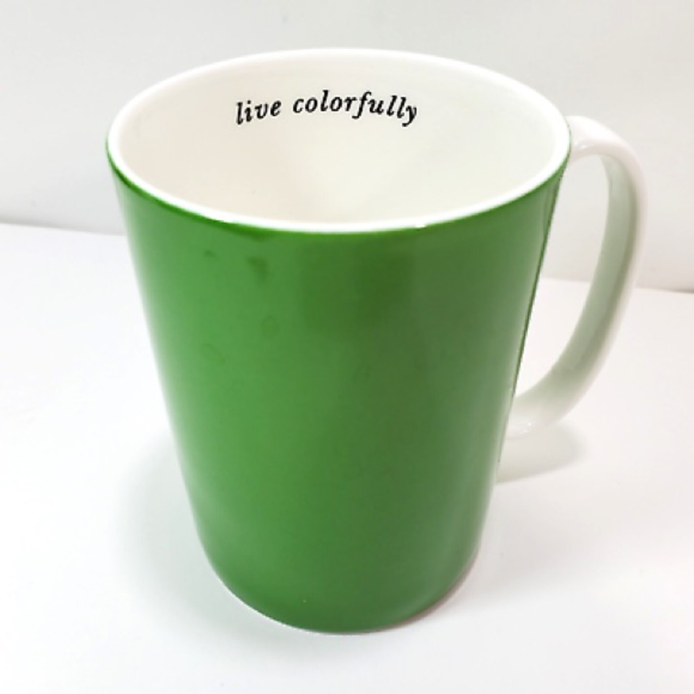 Green Live Colorfully Kate Spade Mug